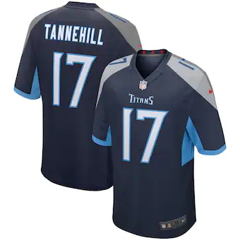 mens nike ryan tannehill navy tennessee titans game player 